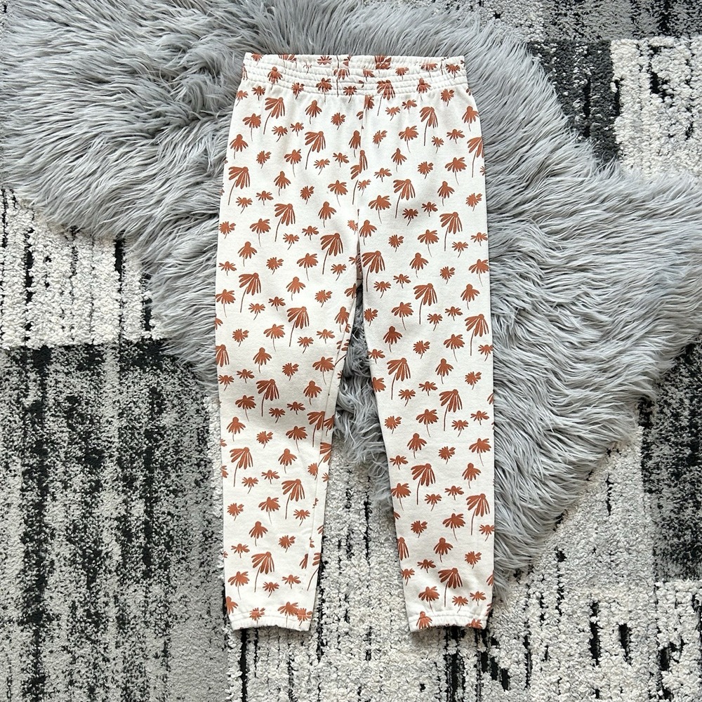 Lewis Echinacea Sunset Orange Sweatpants Size 8Y NEW‎
